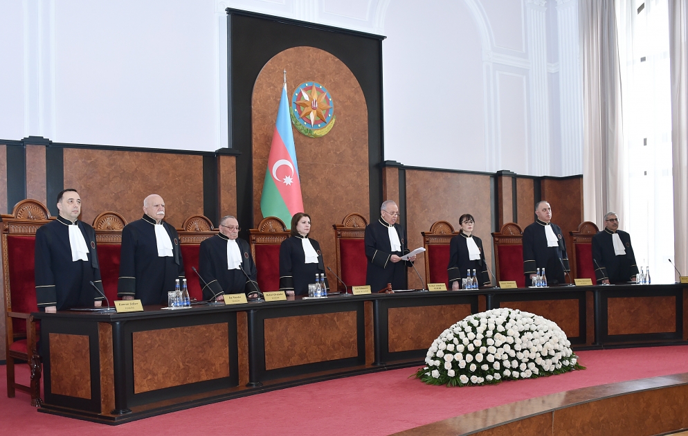 Пленум Конституционного суда объявил итоги выборов Президента Азербайджанской Республики